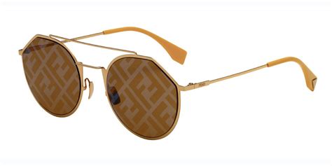 fendi ff m0021/s 24s/0a gold men sunglasses|Fendi FF M0021/S 24S/0A Sunglasses in Gold.